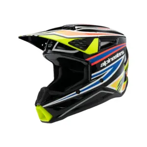 ALPINESTARS HELMET YOUTH SM3 WURX BLK/YL/B TG.YS