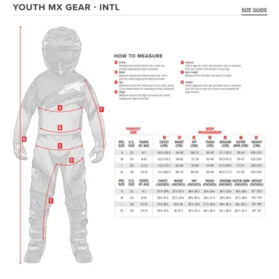 MAGLIA ALPINESTARS YOUTH FLUID HUNT RED/CORAL L