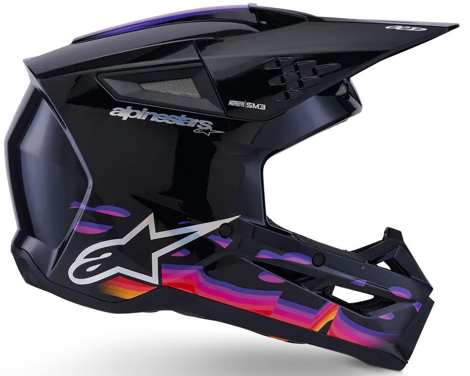 ALPINESTARS HELMET SM3 FORCE BLACK-GLOSS TG.S