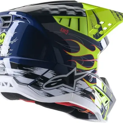 ALPINESTARS HELMET SM5 RASH NV/YL TG.XL
