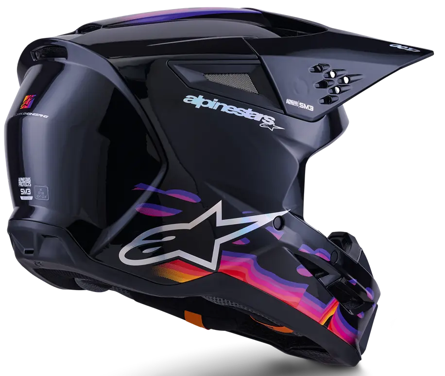 ALPINESTARS HELMET SM3 FORCE BLACK-GLOSS TG.S - immagine 2