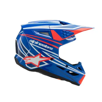 ALPINESTARS HELMET YOUTH SM3 WURX BLUE/RED/WT/BK TG.YM